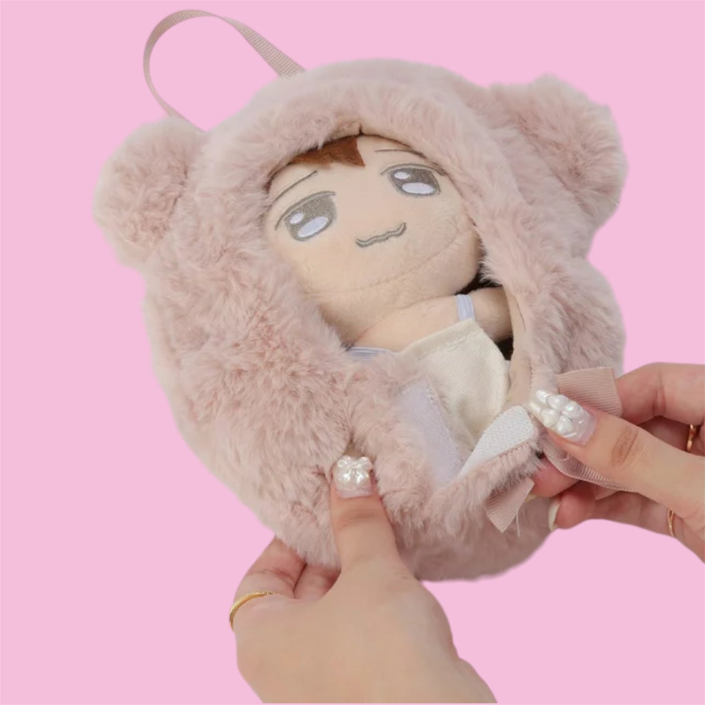 Oshikatsu Plushie Fluffy Pouch - Blue