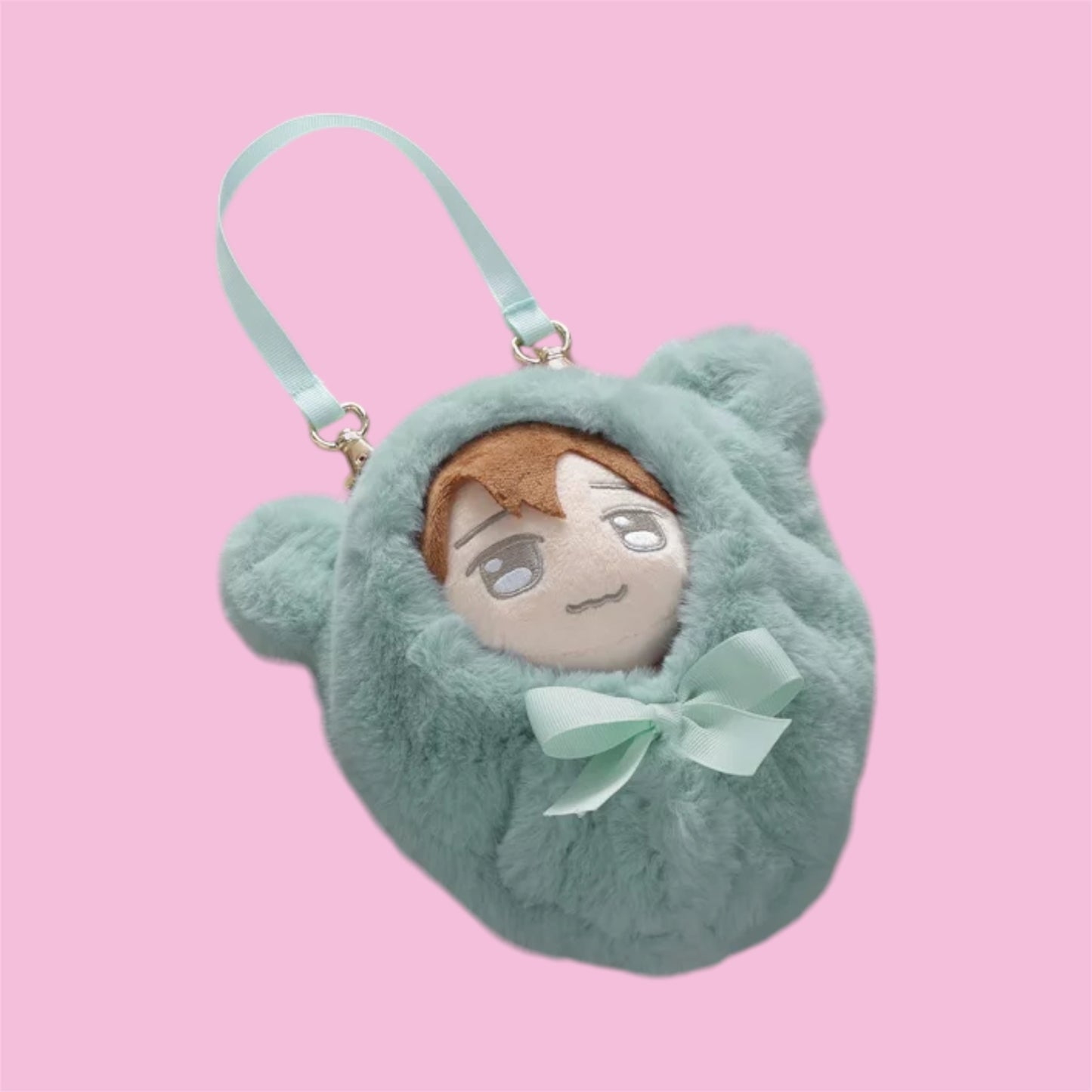 Oshikatsu Plushie Fluffy Pouch - Blue