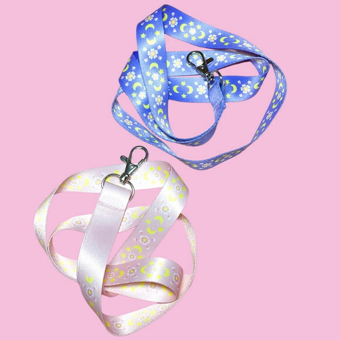 Sakura Moon Pink Lanyard