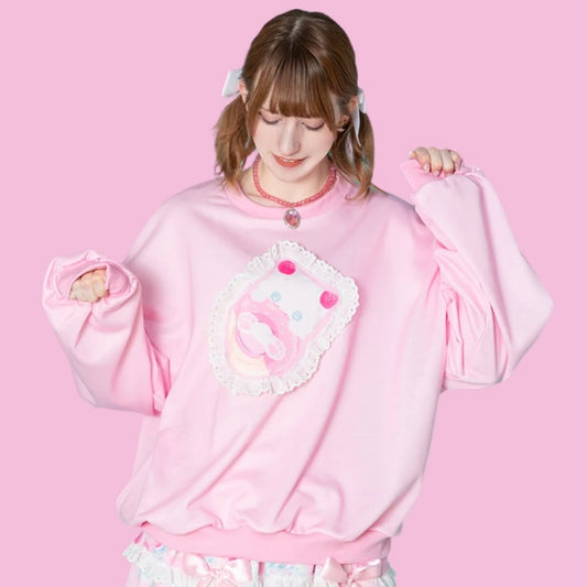 “Cat Whip” Pink Sweatshirt
