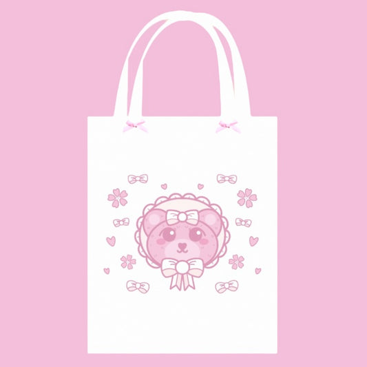 Lolita Bear Canvas Tote Bag