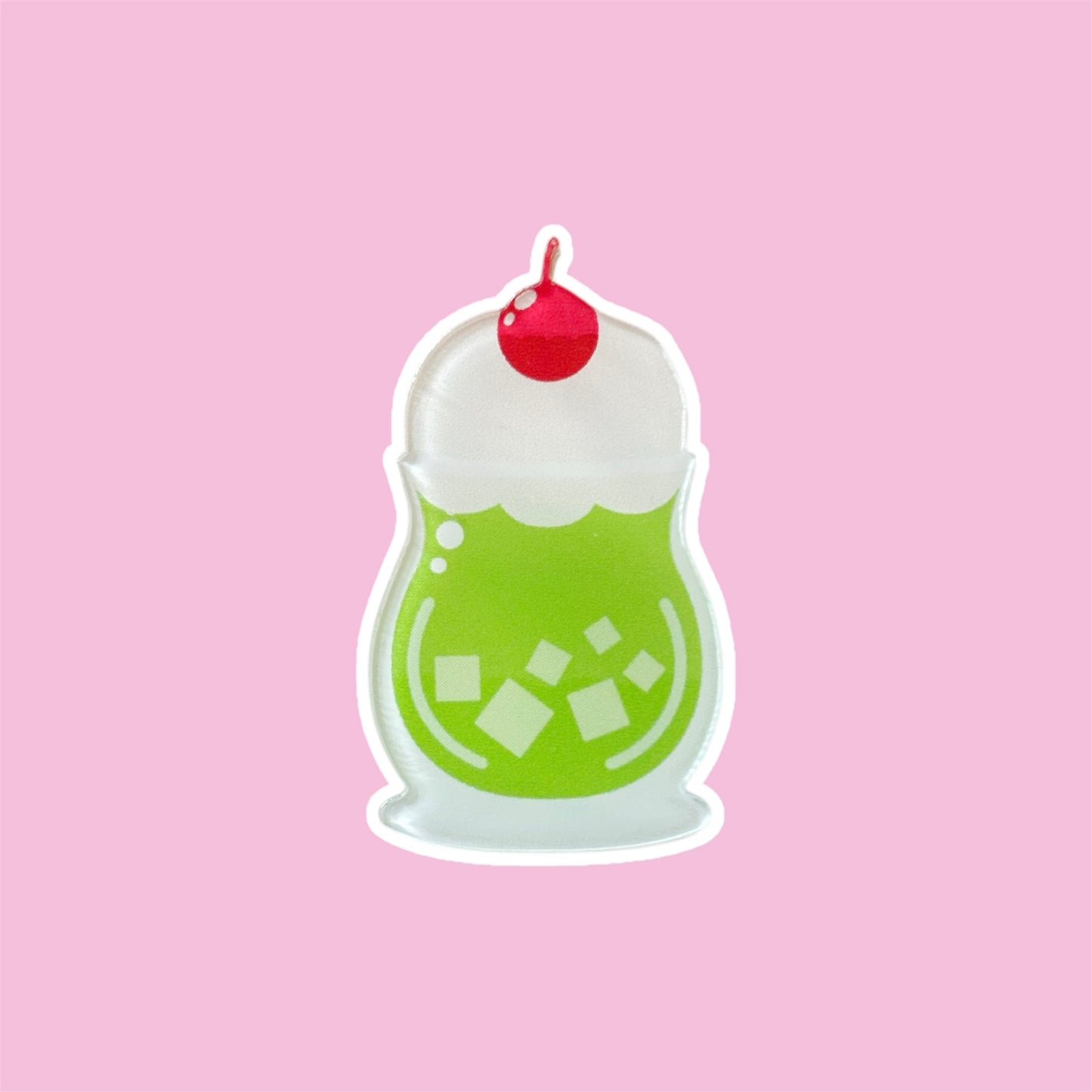 Melon Soda Acrylic Pin