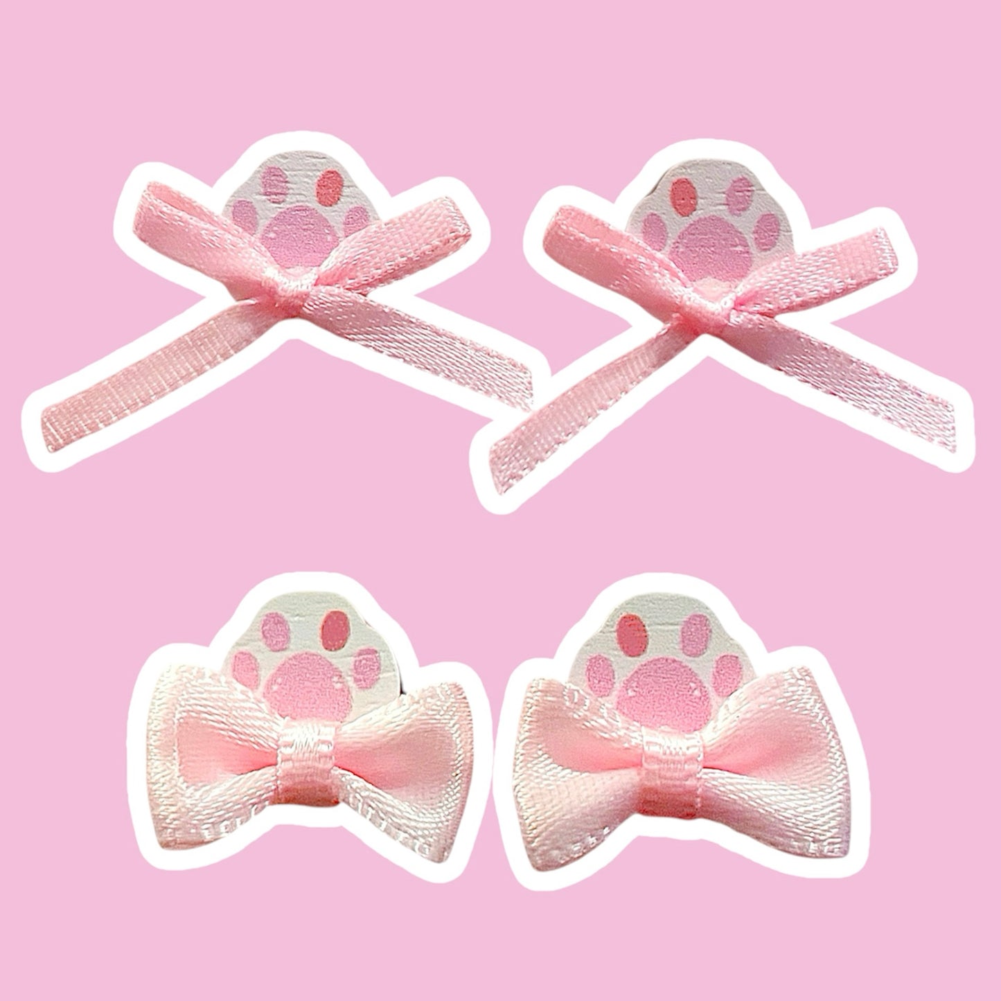 Cat Paw Wooden Earrings