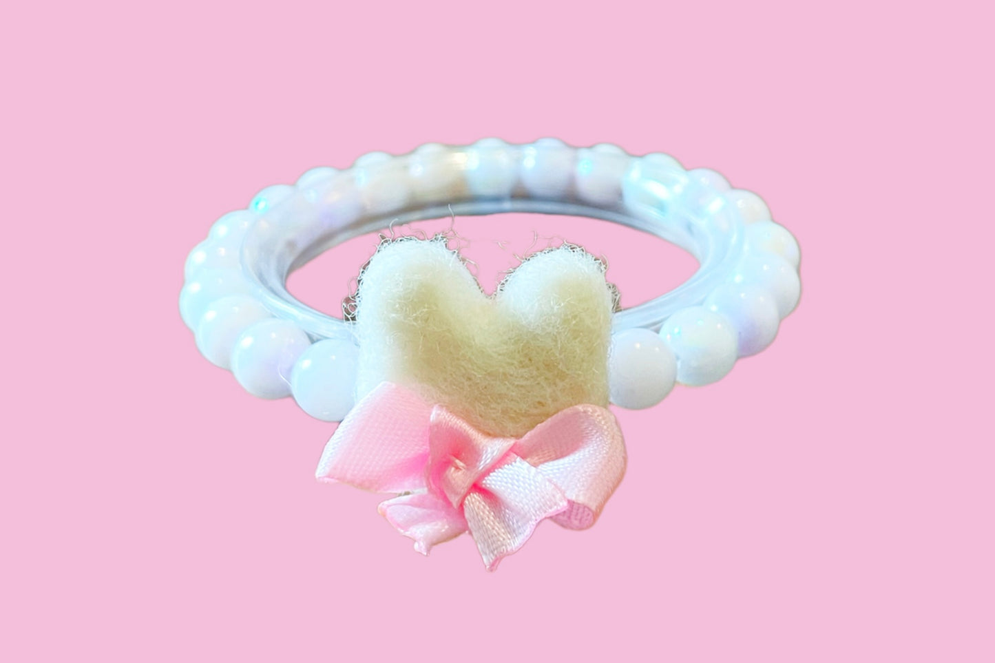 Needle Felted Bunny Bracelet