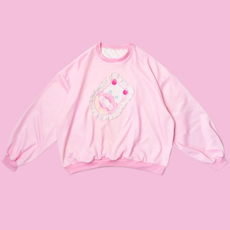 “Cat Whip” Pink Sweatshirt