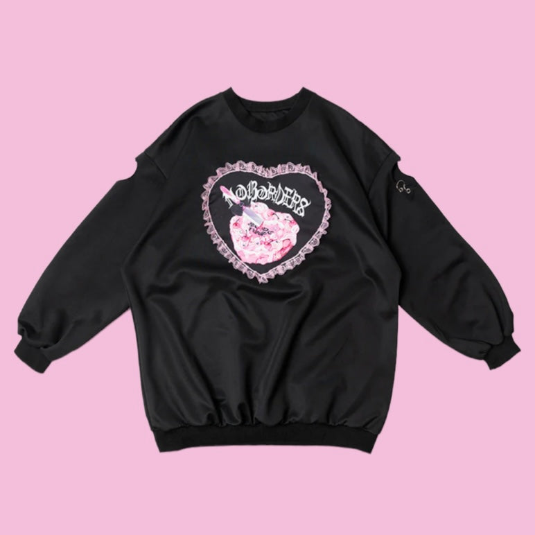 “Love Punk” Black/Pink Sweatshirt