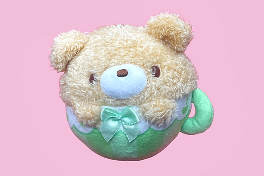 Tea Time Bear Mascot Plush - Mocha