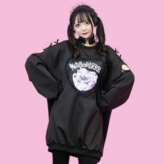“Love Punk” Black/Black Sweatshirt