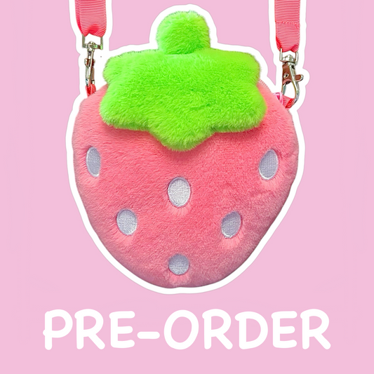 Ichigo Plush Pouch Bag