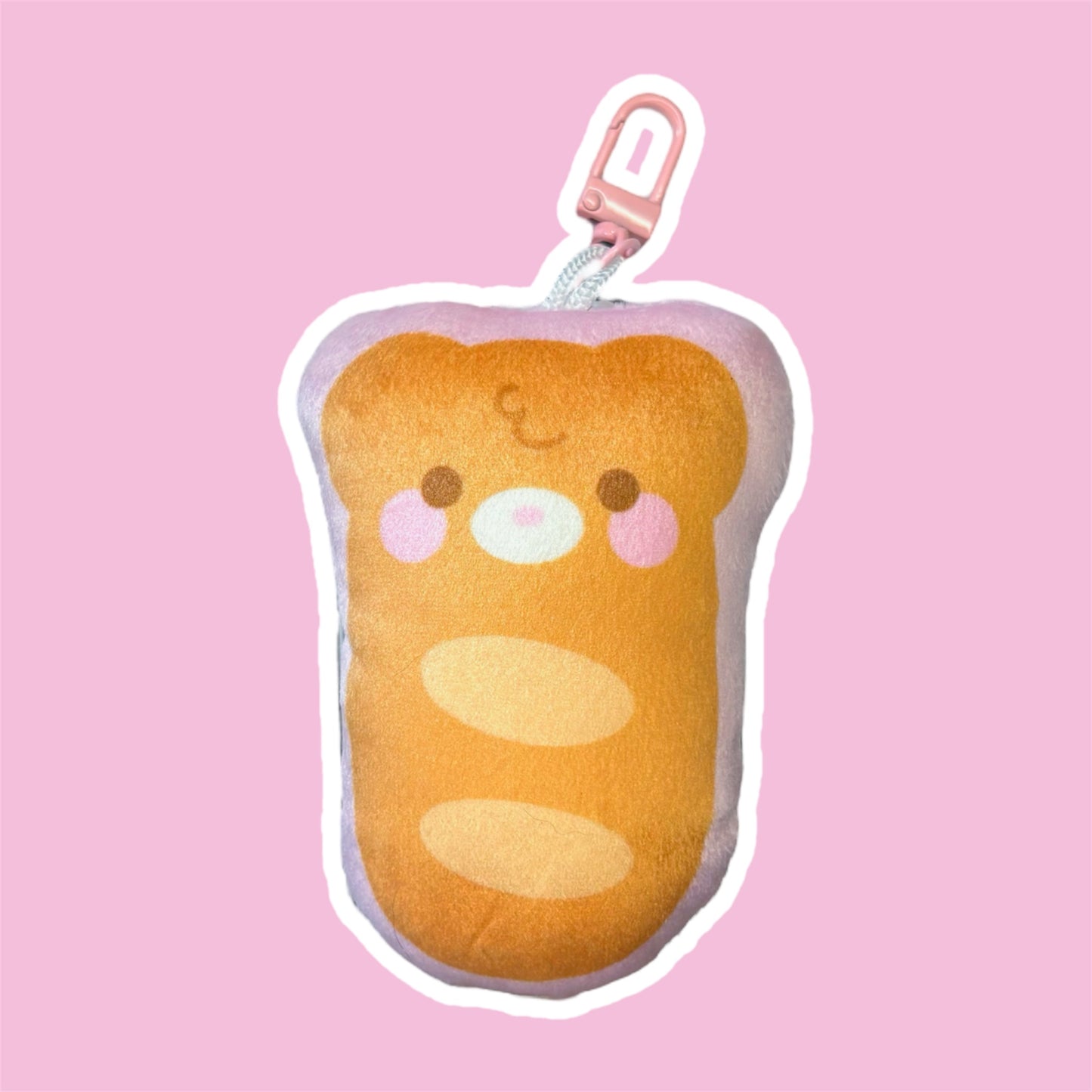 Bear-kery Baguette Cushion Keyring