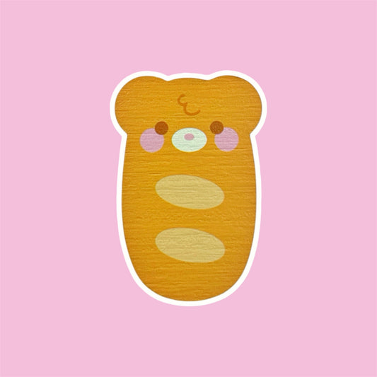 Bear-kery Baguette Pin
