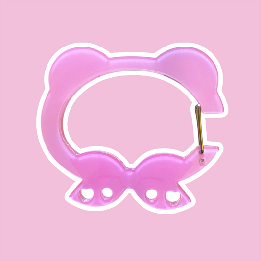 Sakura Bear Head Carabiner