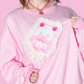 “Cat Whip” Pink Sweatshirt