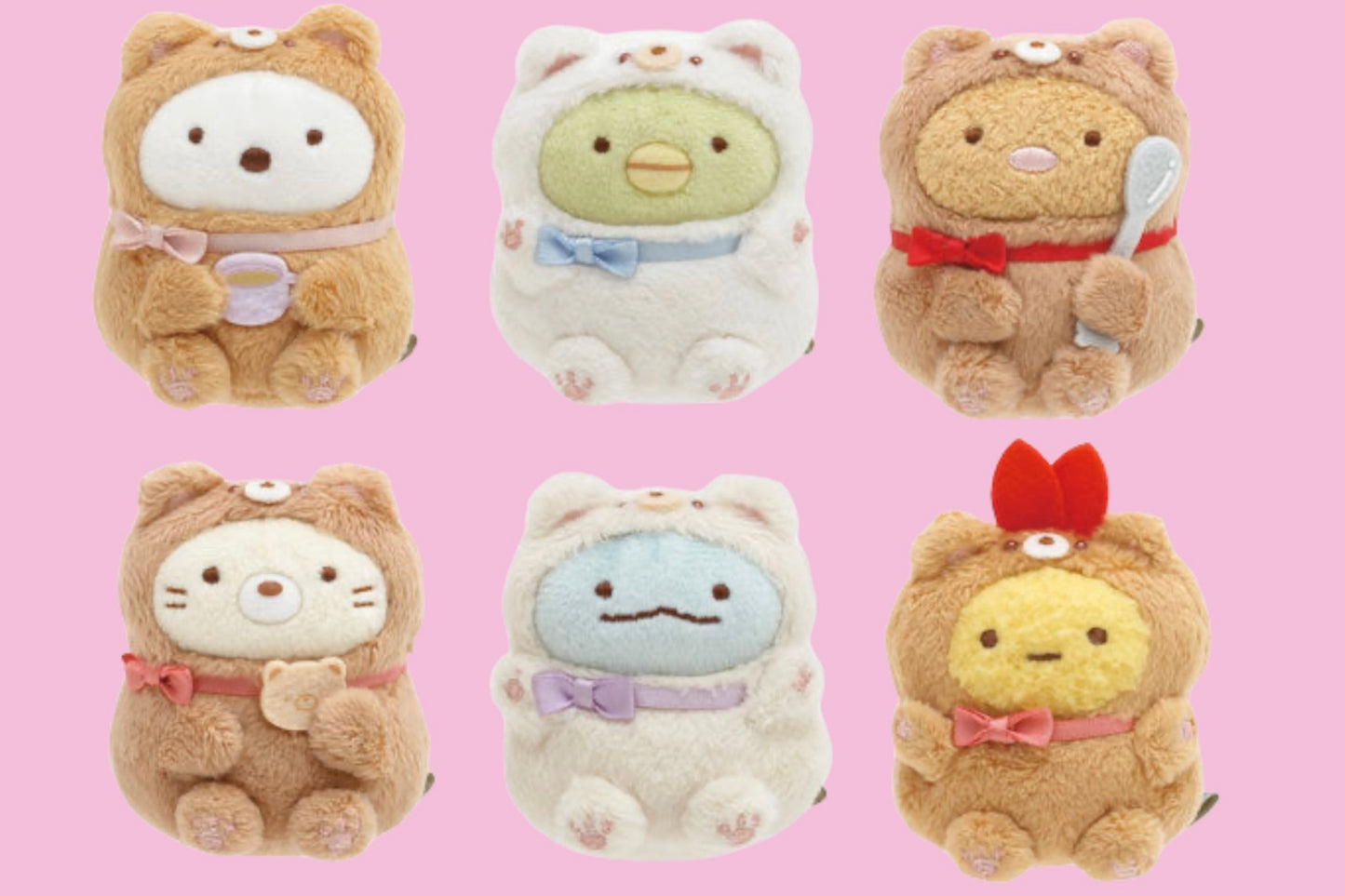 SUMIKKO GURASHI Ebifurai no Shippo Bear Cafe Small Plush