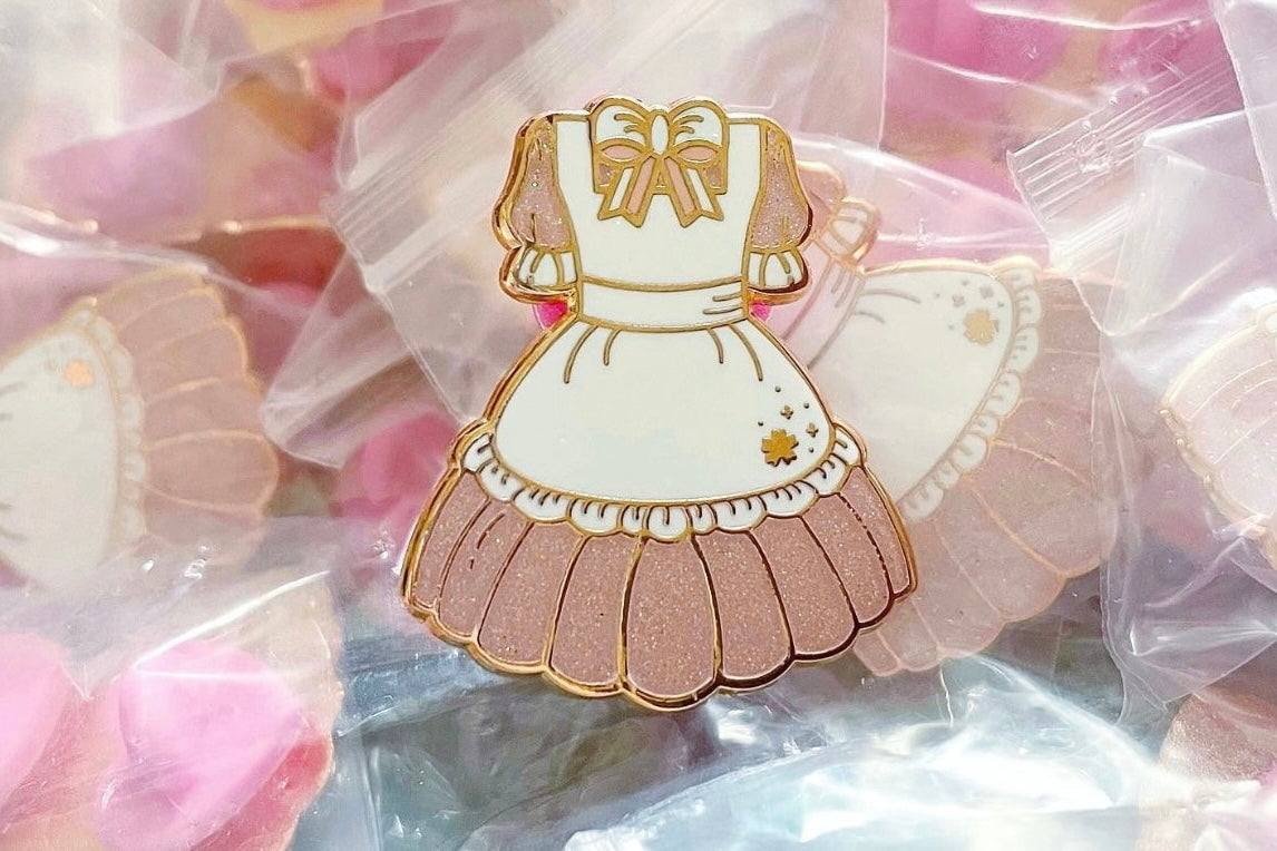 Maid Uniform Hard Enamel Pin Type A