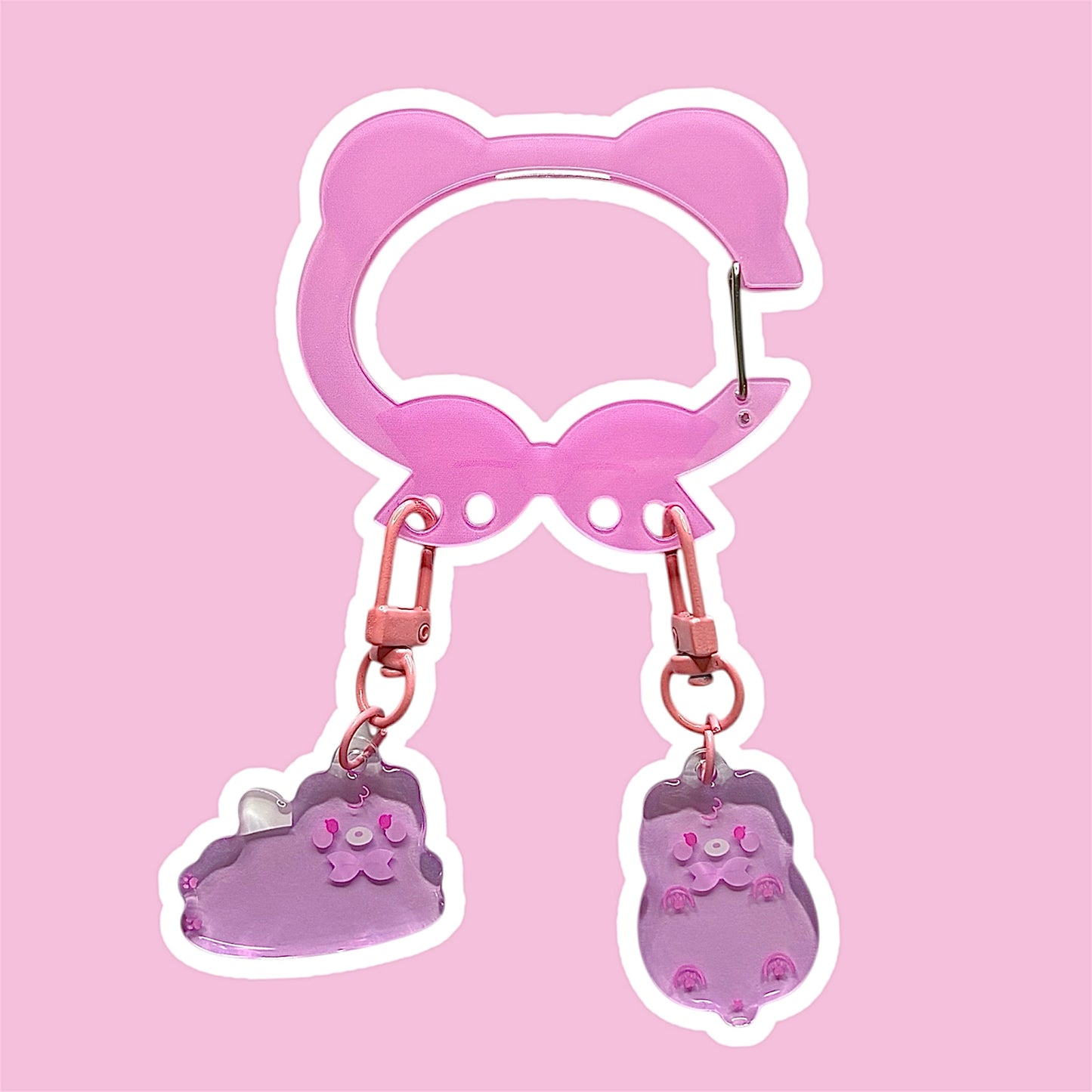 Sakura Bear Head Carabiner