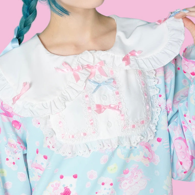 “Cat Whip” Blue One Piece