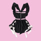“Love Punk” Black/Pink Apron