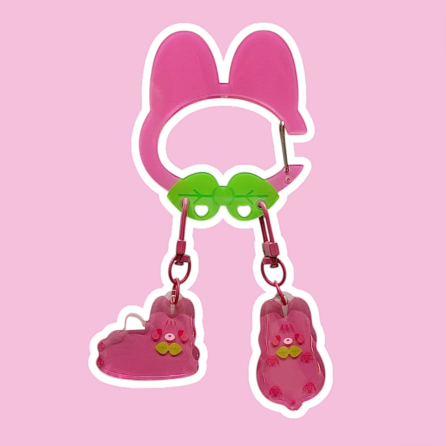 Ichigo Rabbit Head Carabiner