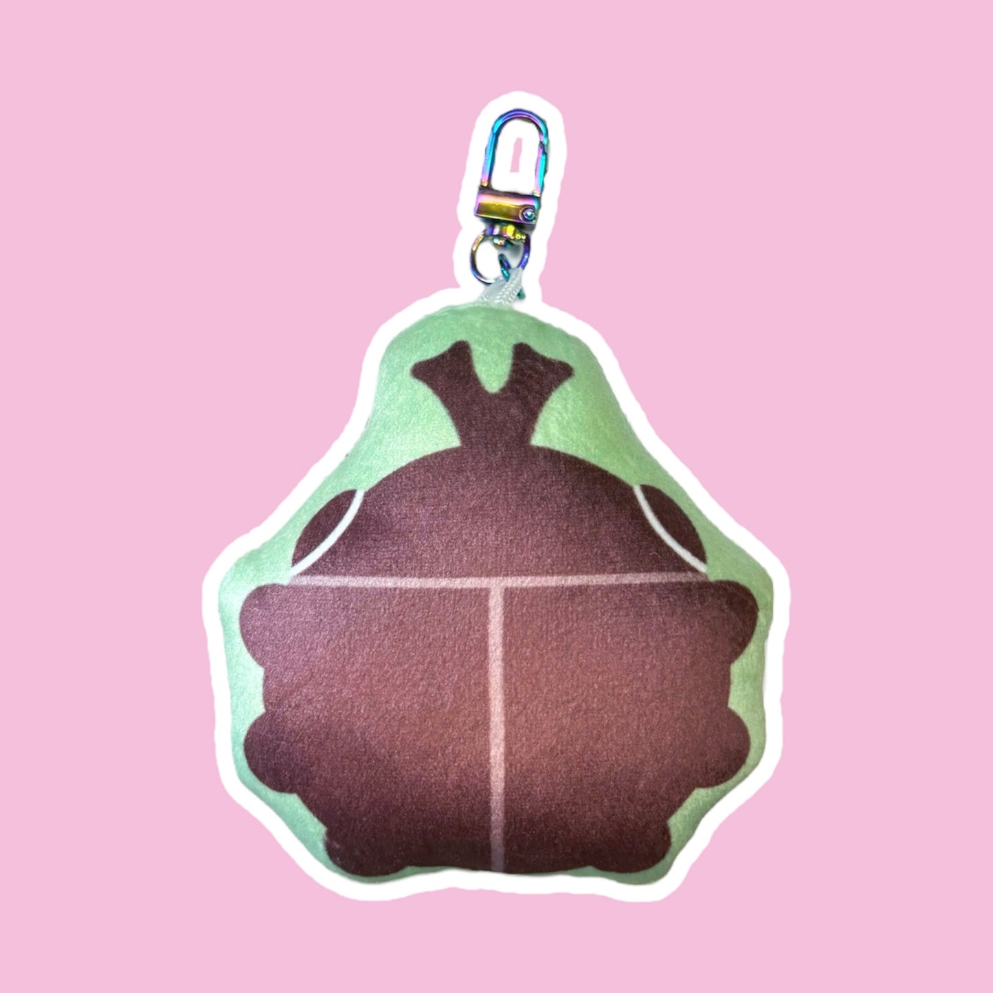 Rhino Beetle Cushion Keyring