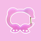 Sakura Bear Head Carabiner