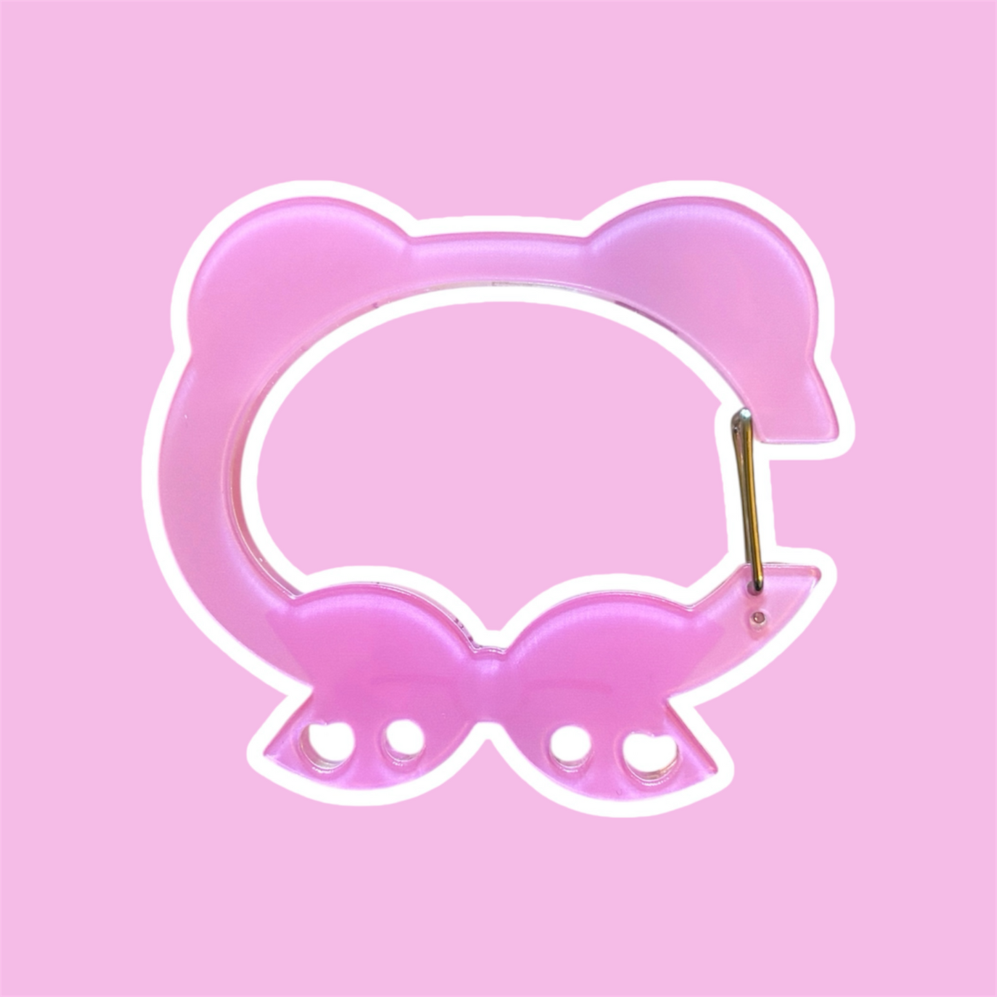 Sakura Bear Head Carabiner