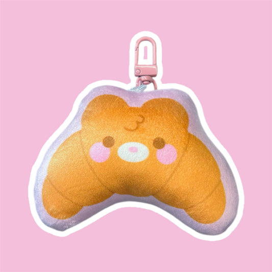Bear-kery Croissant Cushion Keyring